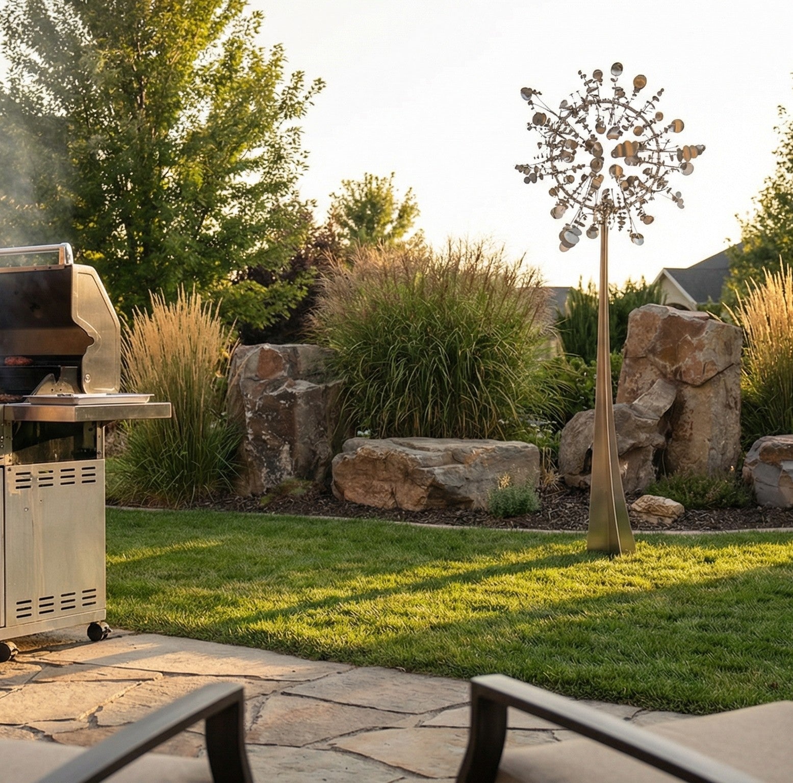 Mark Reilly Design 80-Inch Kinetic Wind Sculpture