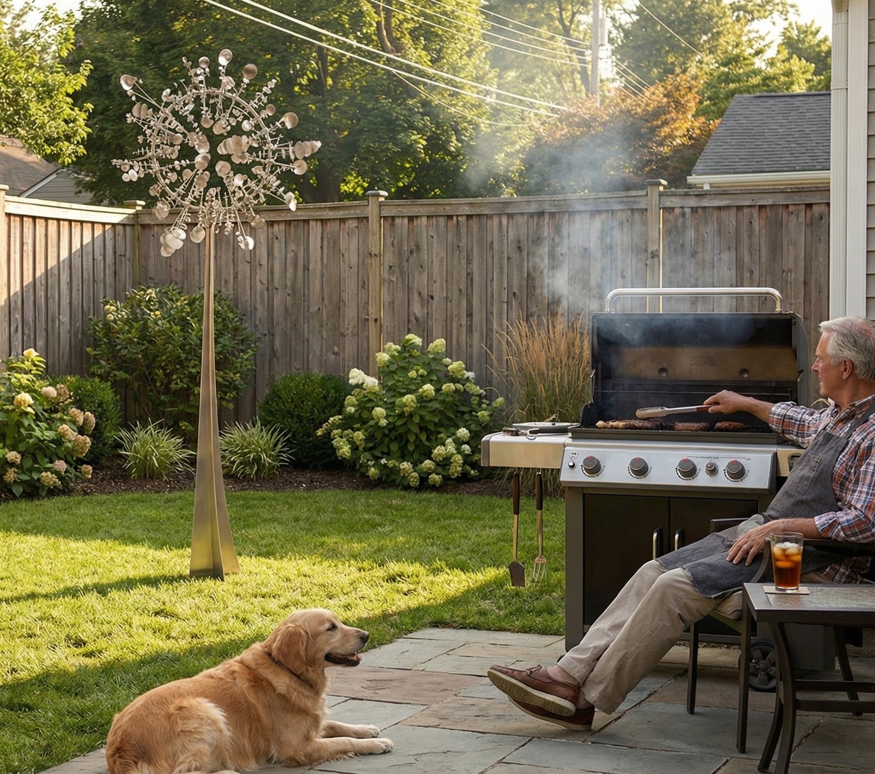 Mark Reilly Design 80-Inch Kinetic Wind Sculpture